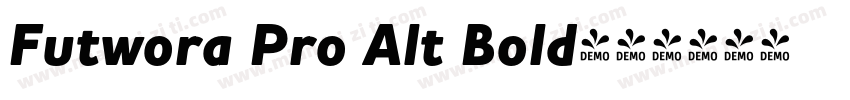 Futwora Pro Alt Bold字体转换
